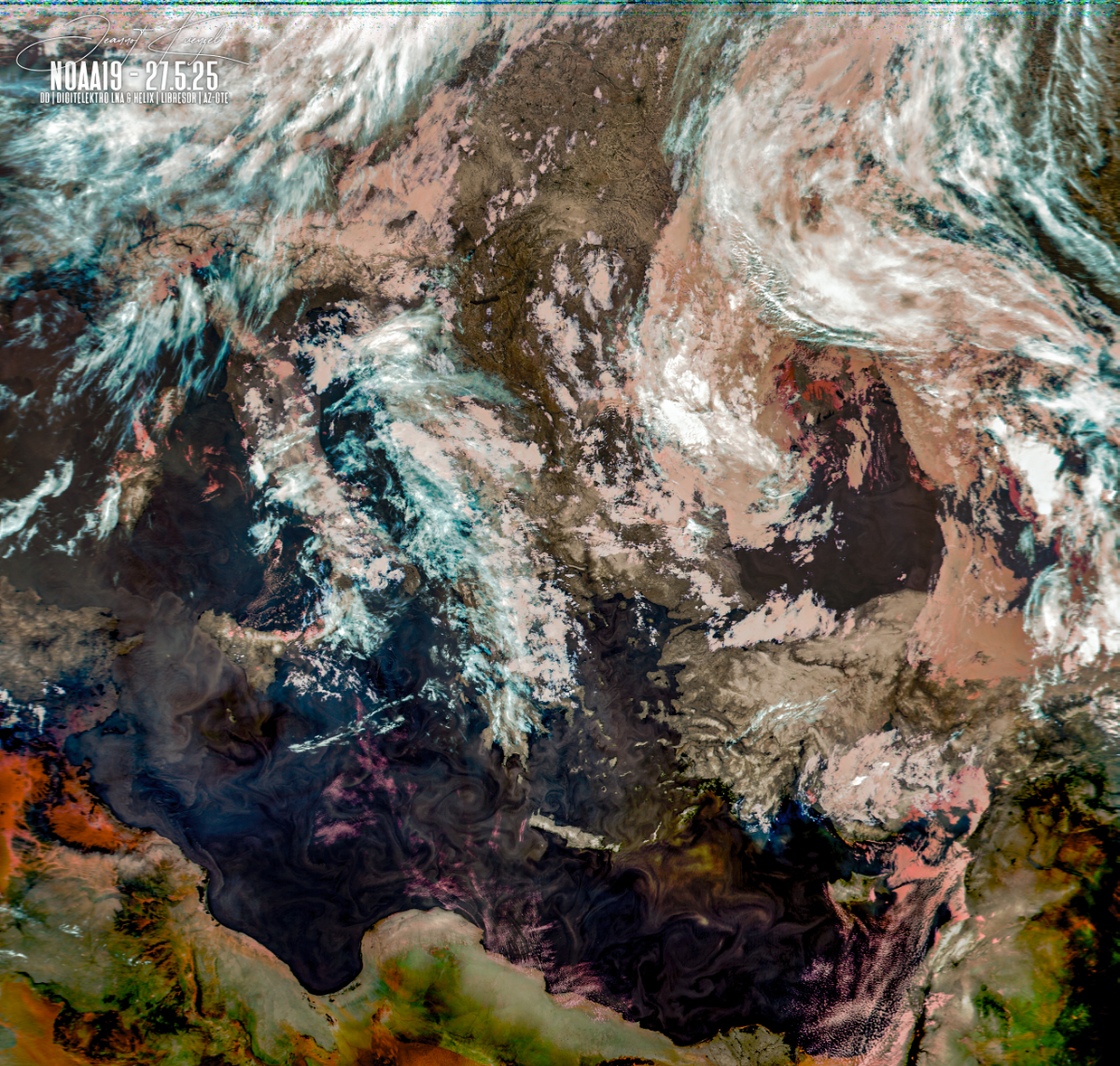 5.25 NOAA19a avhrr 3 AVHRR 3b45 IR False Color